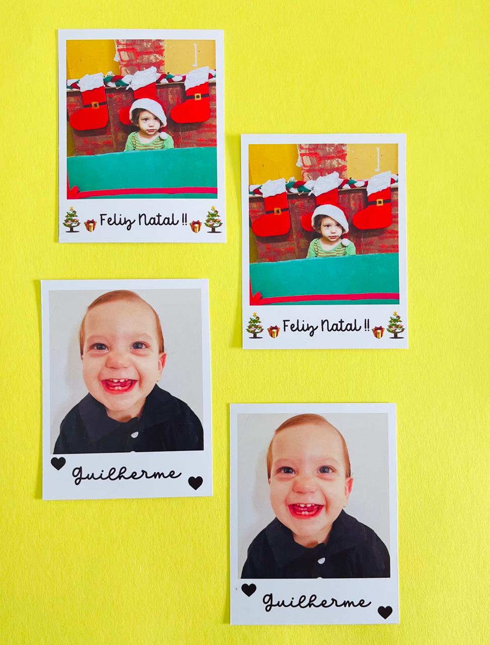 Polaroid com frases personalizadas